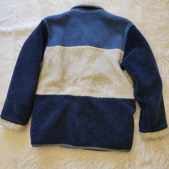 CS Signature Jacket Sz S Reversible Sherpa Windbreaker Blue Colorblock Coat Vtg - Picture 3 of 14